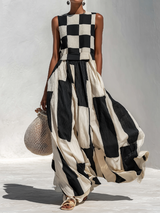 Schwarz und Beige