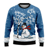 Schneemann Blau