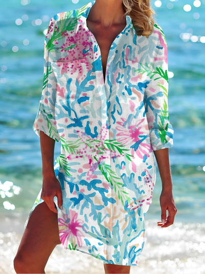 NovaFlex - Damen Baumwoll Button-Down Bluse Elegantes