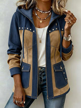 Blau/Beige